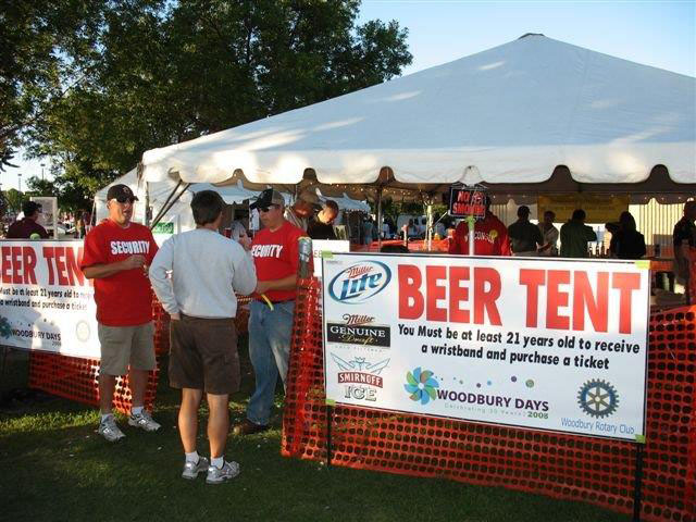 Woodbury Days Beer Tent